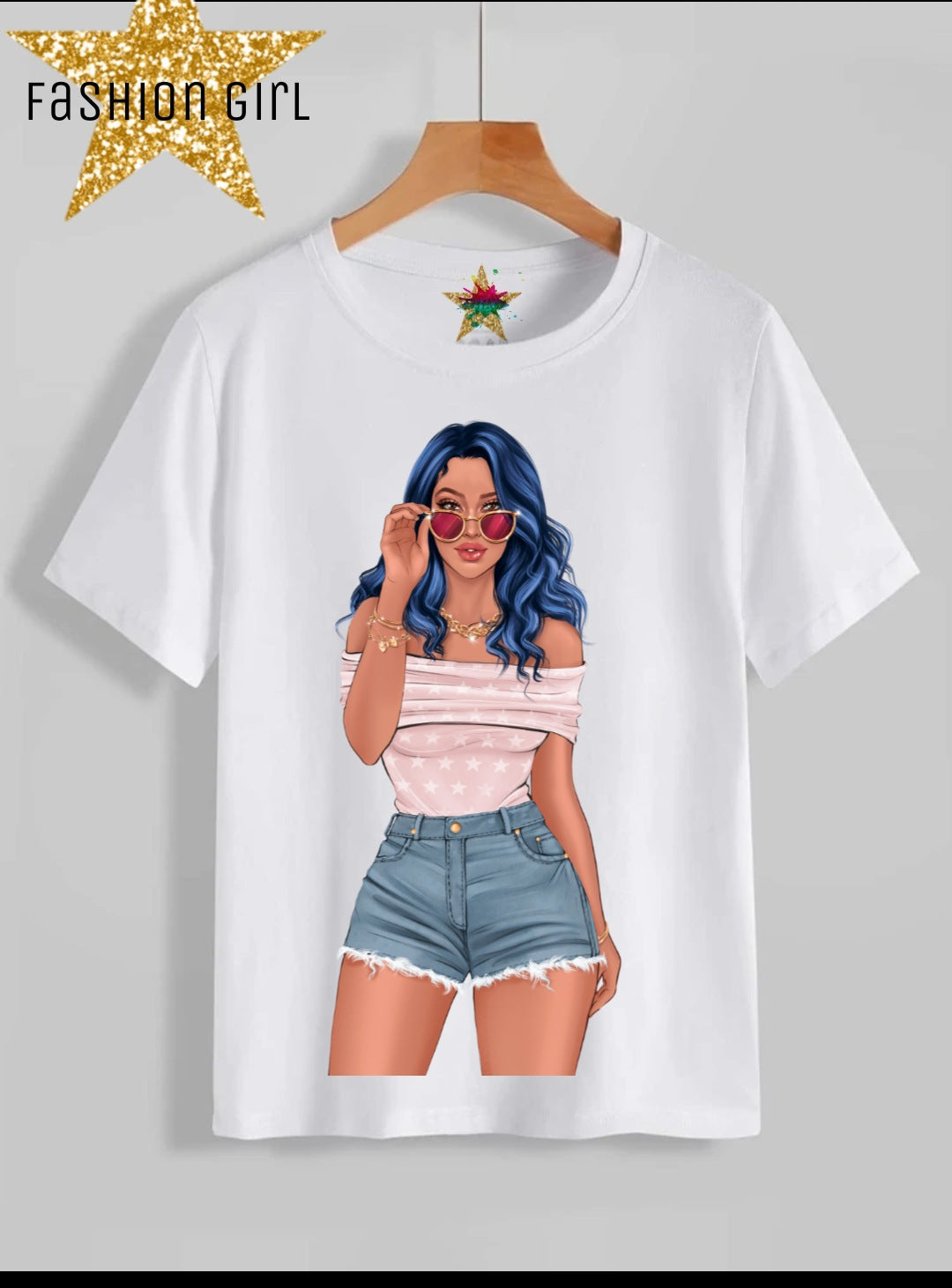 Fashion Girl Sublimation/DTF T-Shirt Images Bundle