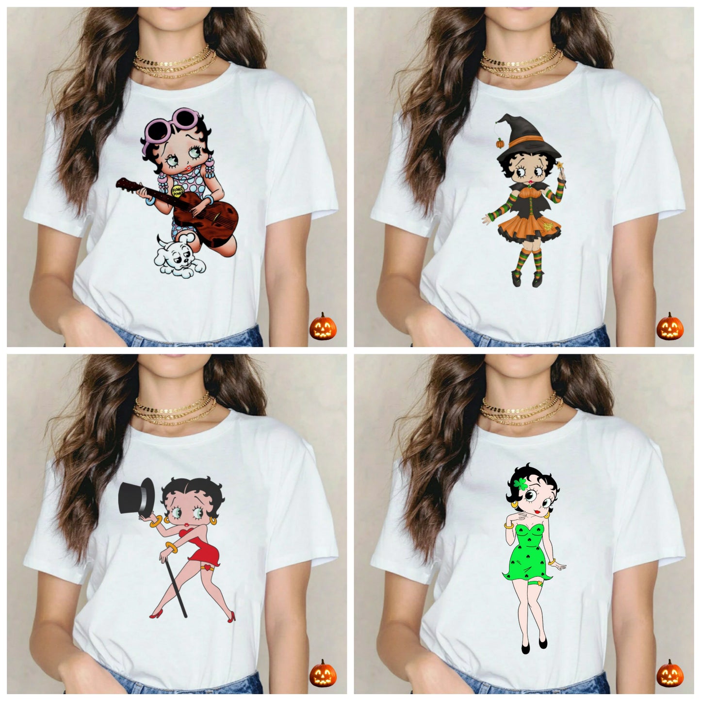 Betty Boop T-shirt Images DTF/Sublimation Bundle