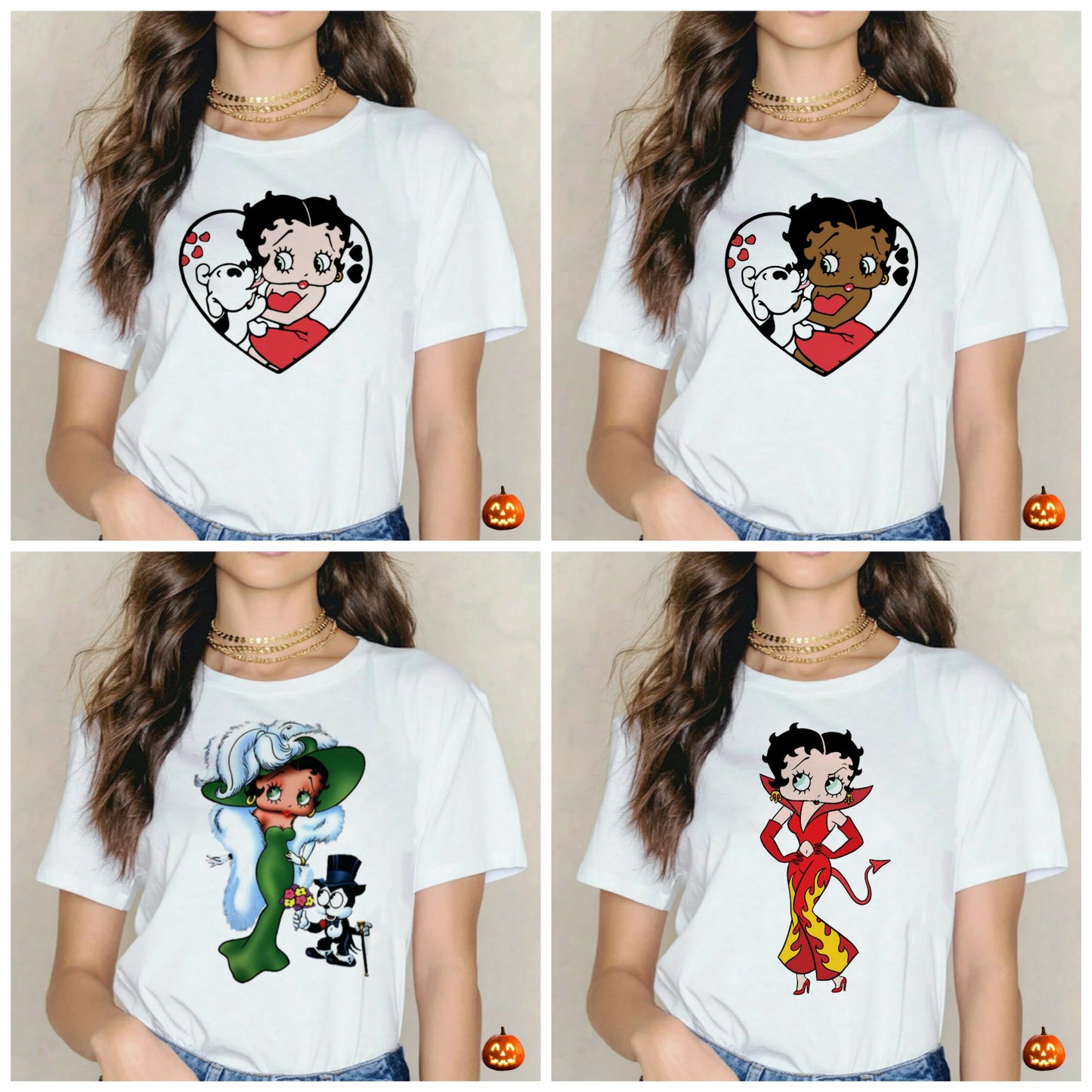 Betty Boop T-shirt Images DTF/Sublimation Bundle