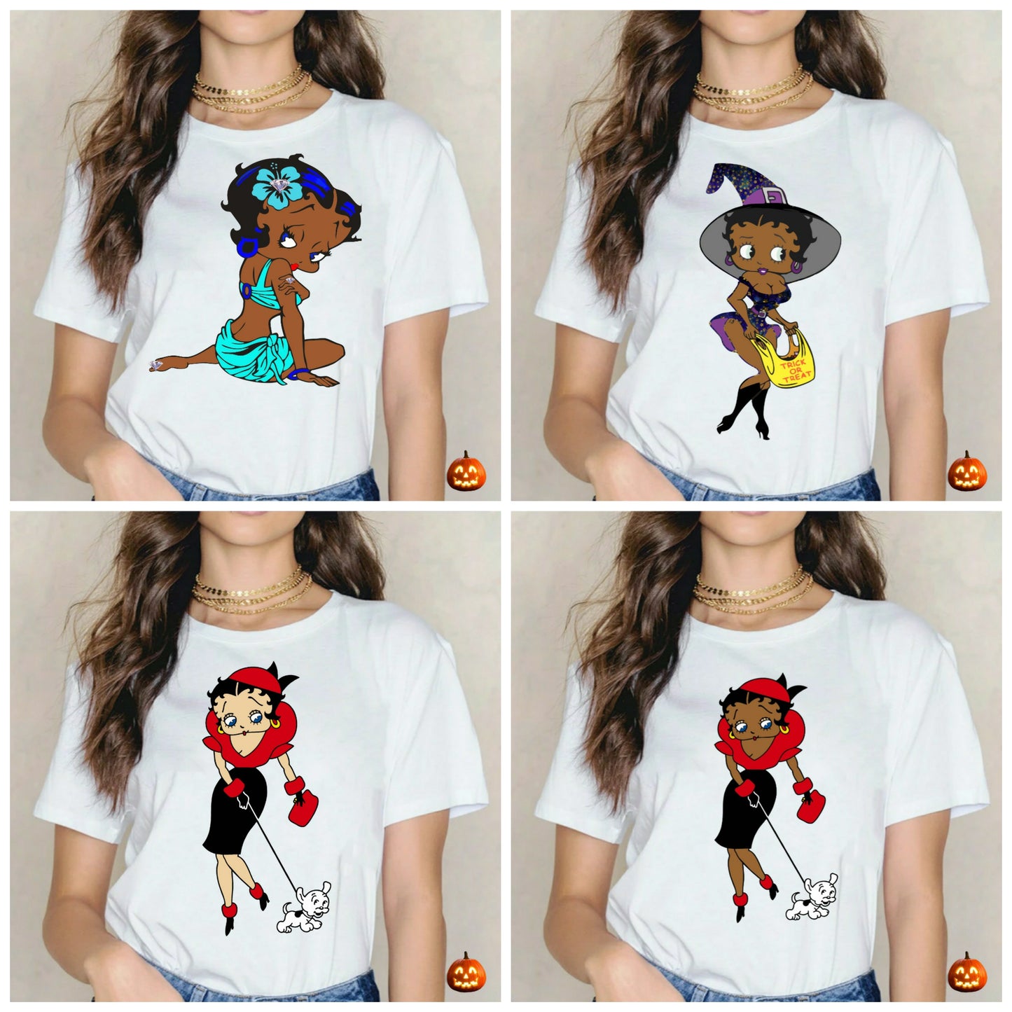 Betty Boop T-shirt Images DTF/Sublimation Bundle