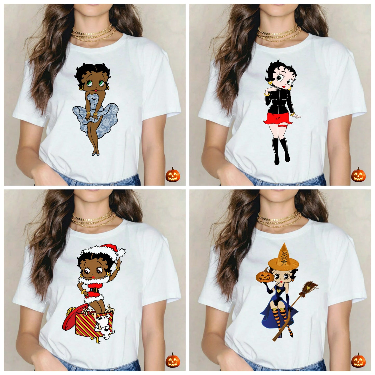 Betty Boop T-shirt Images DTF/Sublimation Bundle