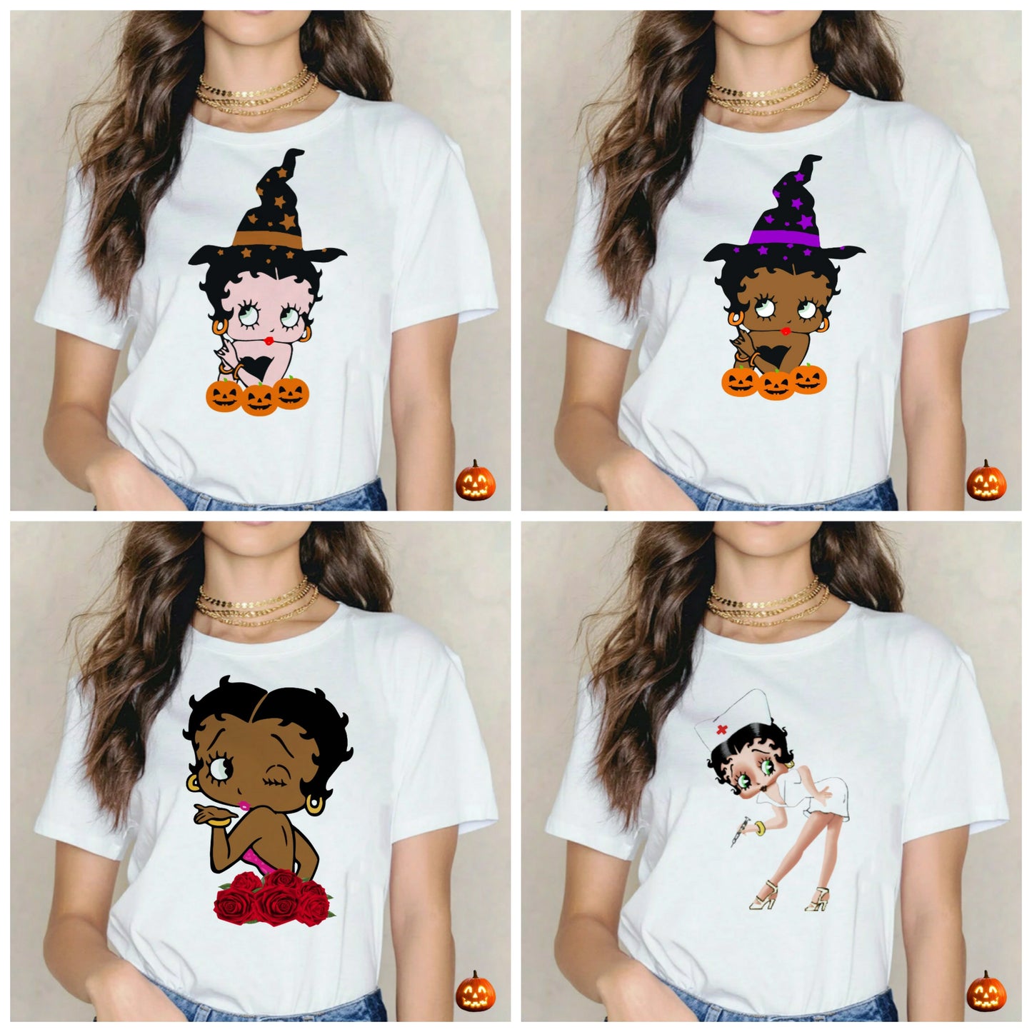 Betty Boop T-shirt Images DTF/Sublimation Bundle