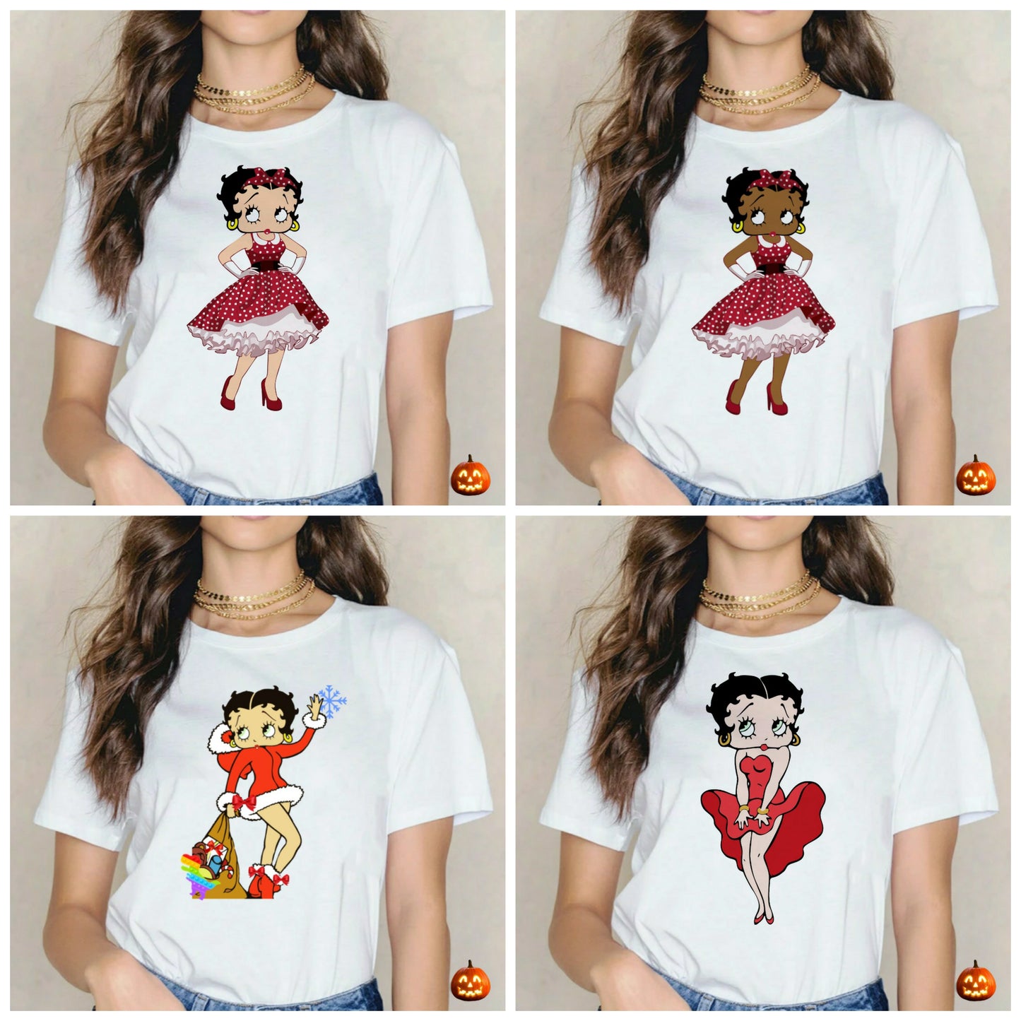 Betty Boop T-shirt Images DTF/Sublimation Bundle