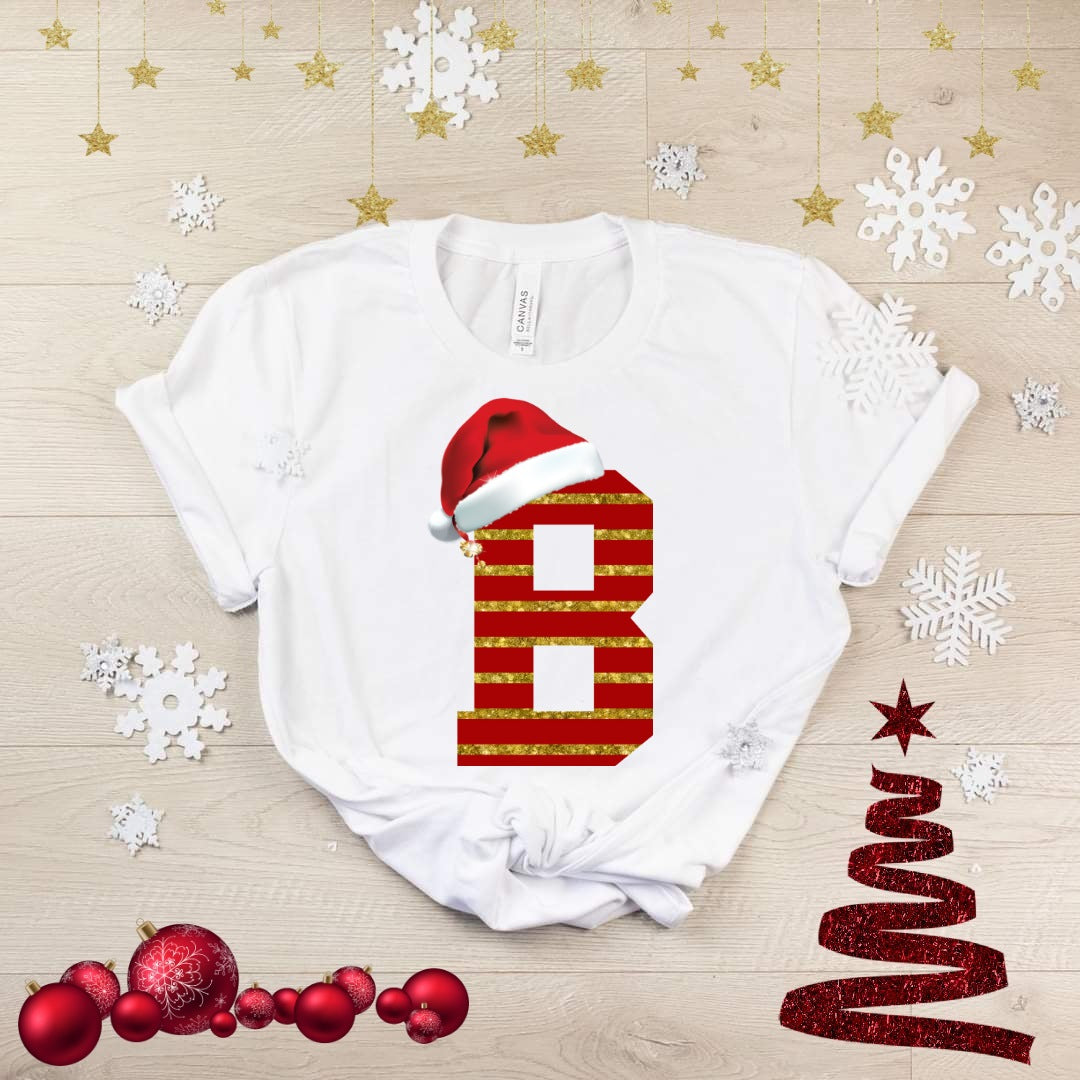 Cute Christmas Alphabet Sublimation/DTF T-Shirt Image Bundle