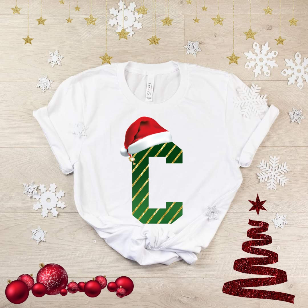 Cute Christmas Alphabet Sublimation/DTF T-Shirt Image Bundle