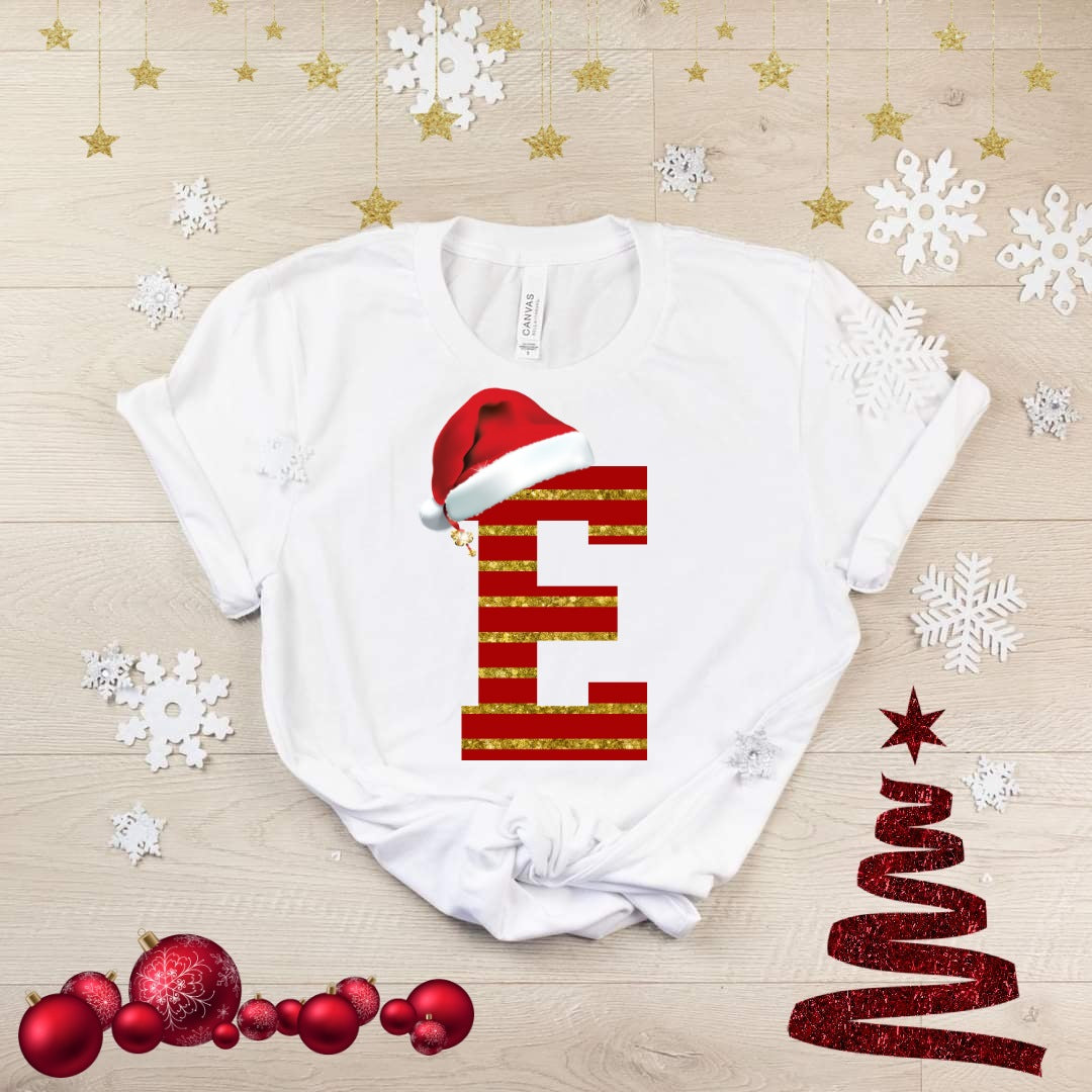 Cute Christmas Alphabet Sublimation/DTF T-Shirt Image Bundle