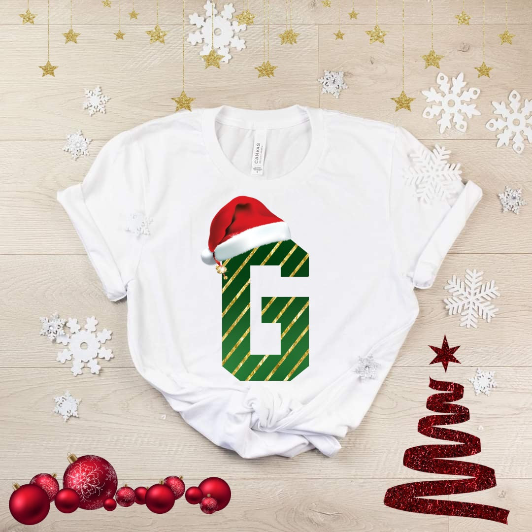 Cute Christmas Alphabet Sublimation/DTF T-Shirt Image Bundle