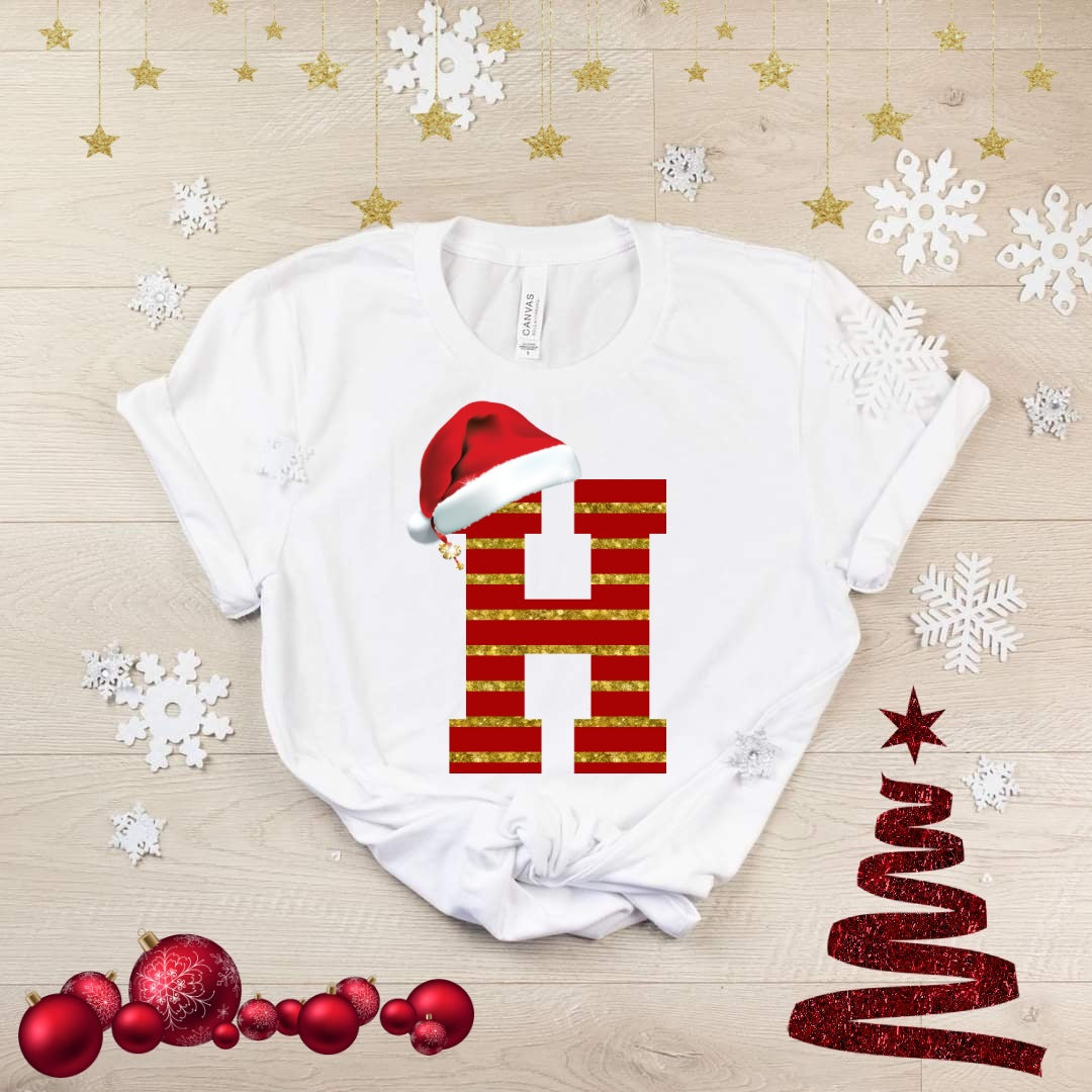 Cute Christmas Alphabet Sublimation/DTF T-Shirt Image Bundle