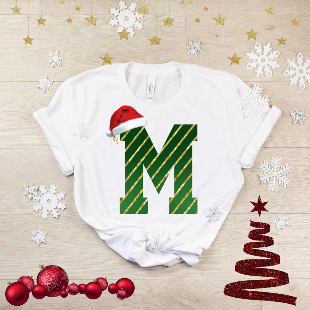 Cute Christmas Alphabet Sublimation/DTF T-Shirt Image Bundle