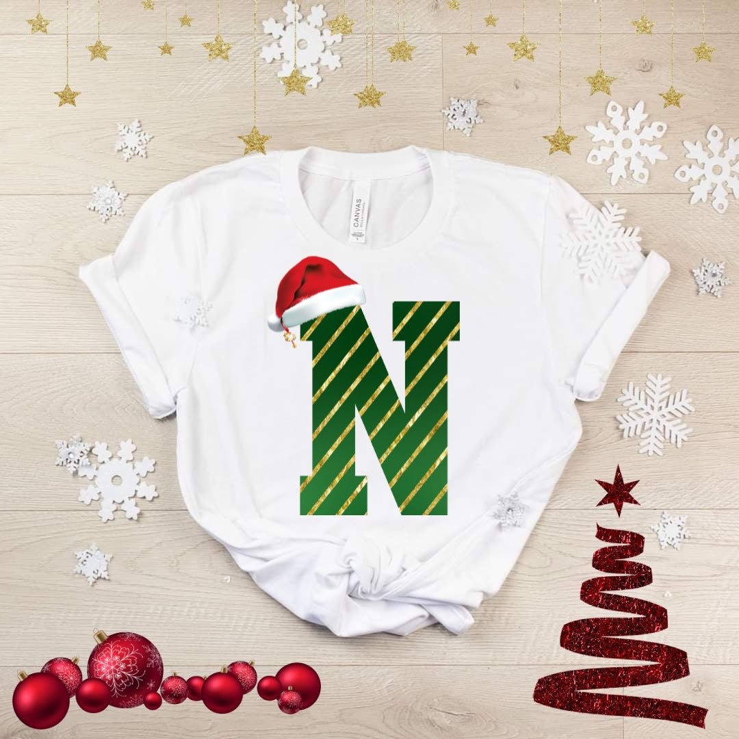 Cute Christmas Alphabet Sublimation/DTF T-Shirt Image Bundle