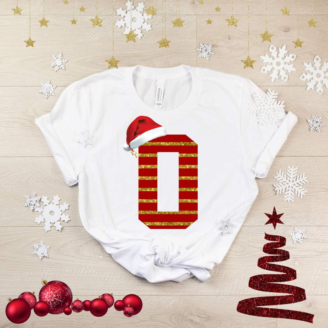 Cute Christmas Alphabet Sublimation/DTF T-Shirt Image Bundle