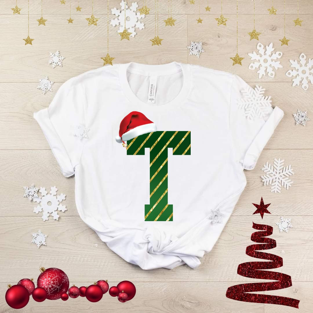 Cute Christmas Alphabet Sublimation/DTF T-Shirt Image Bundle