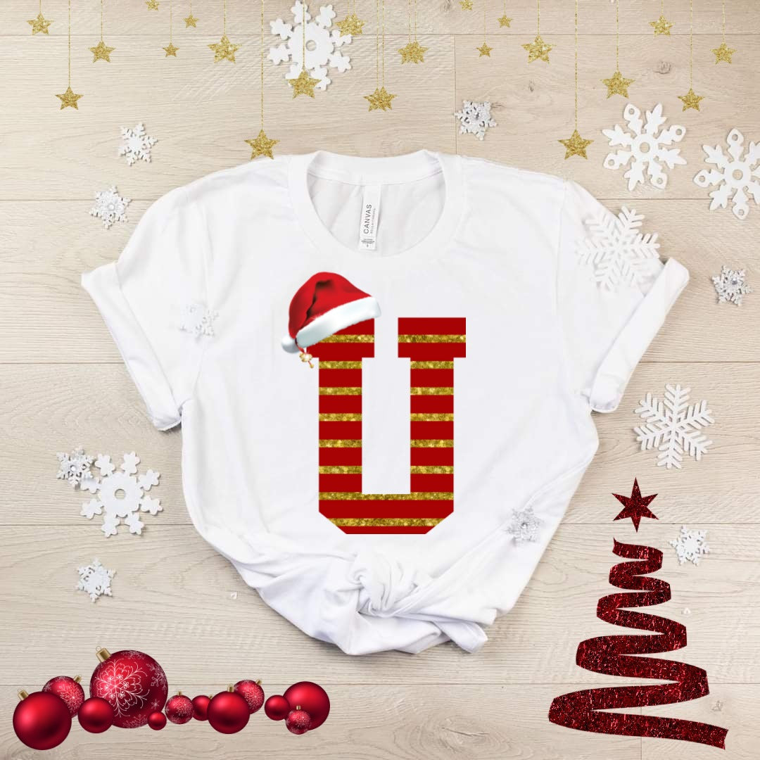 Cute Christmas Alphabet Sublimation/DTF T-Shirt Image Bundle