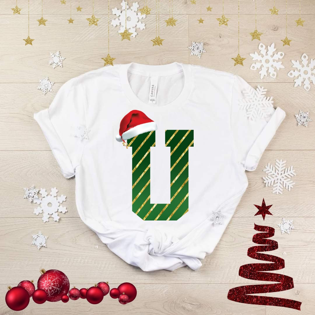 Cute Christmas Alphabet Sublimation/DTF T-Shirt Image Bundle