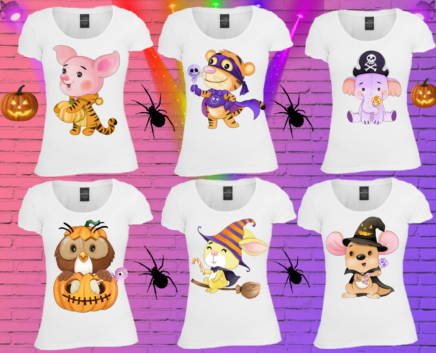 296 Cute Halloween Sublimation T-Shirt Images Bundle