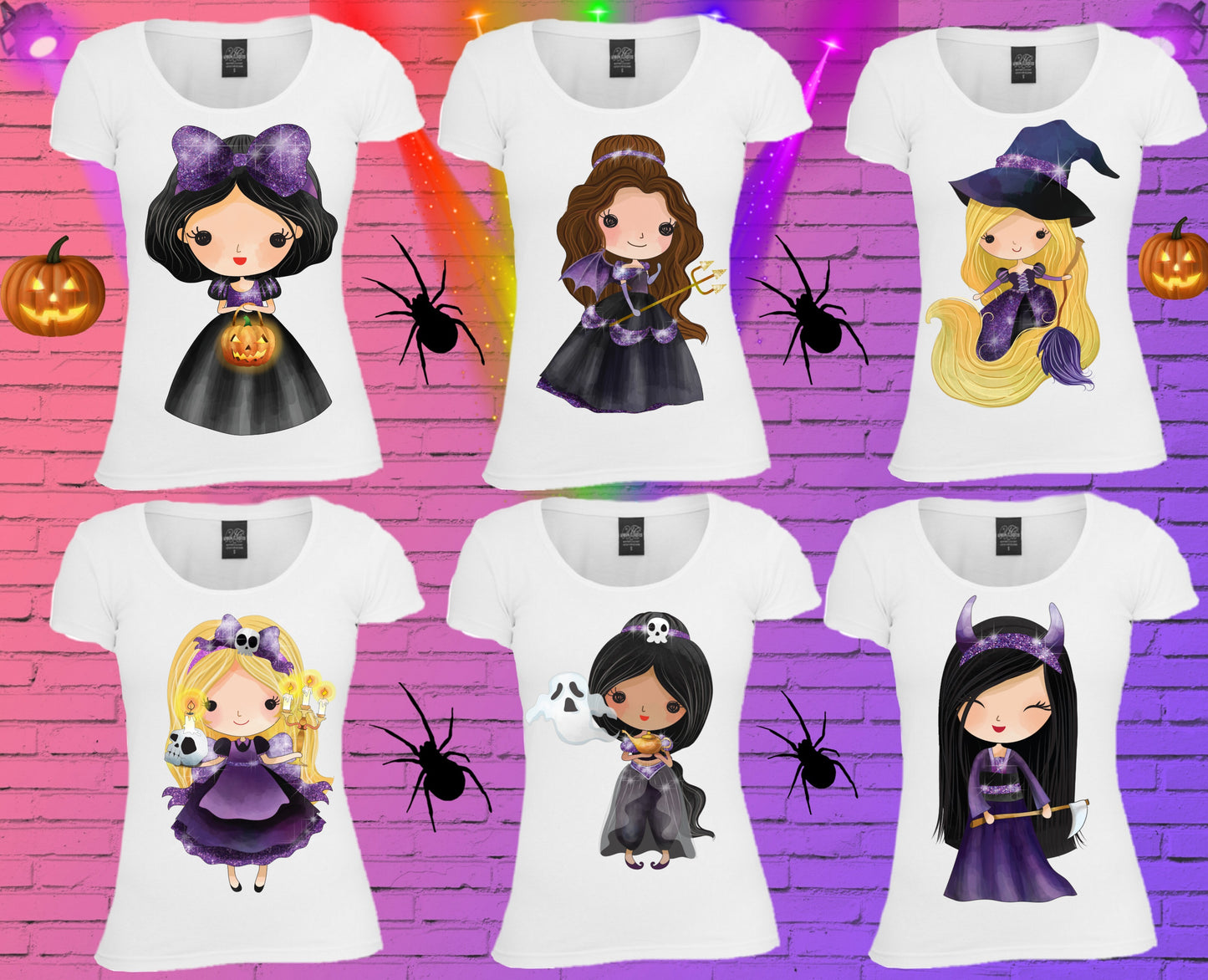 296 Cute Halloween Sublimation T-Shirt Images Bundle