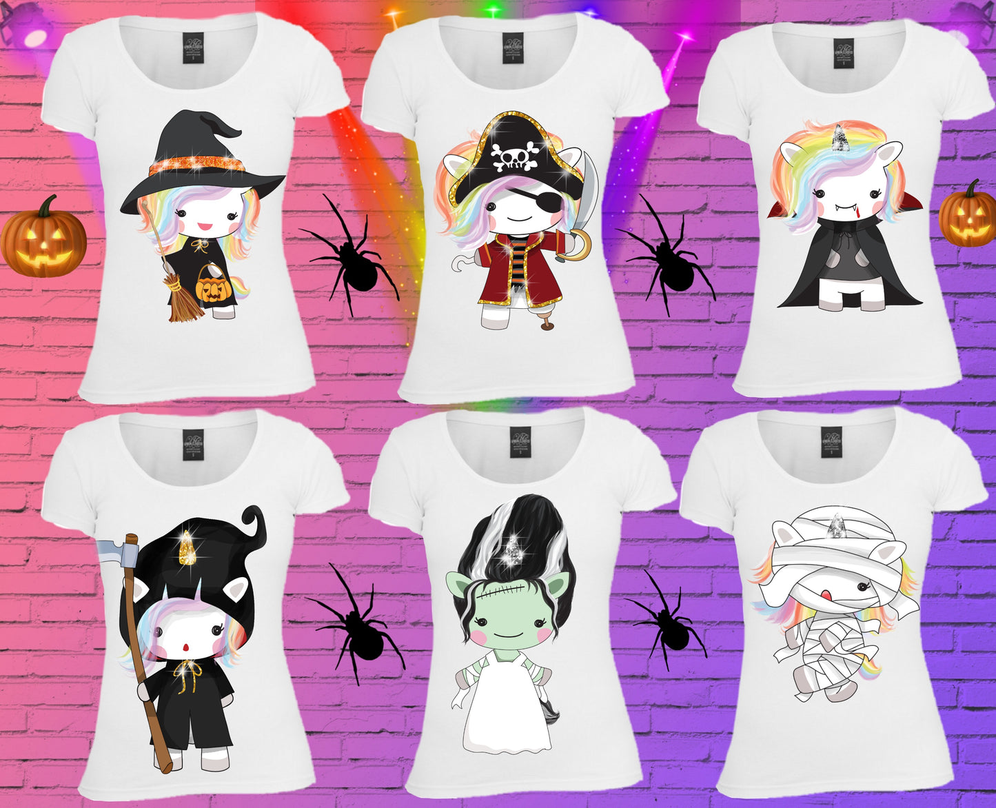 296 Cute Halloween Sublimation T-Shirt Images Bundle