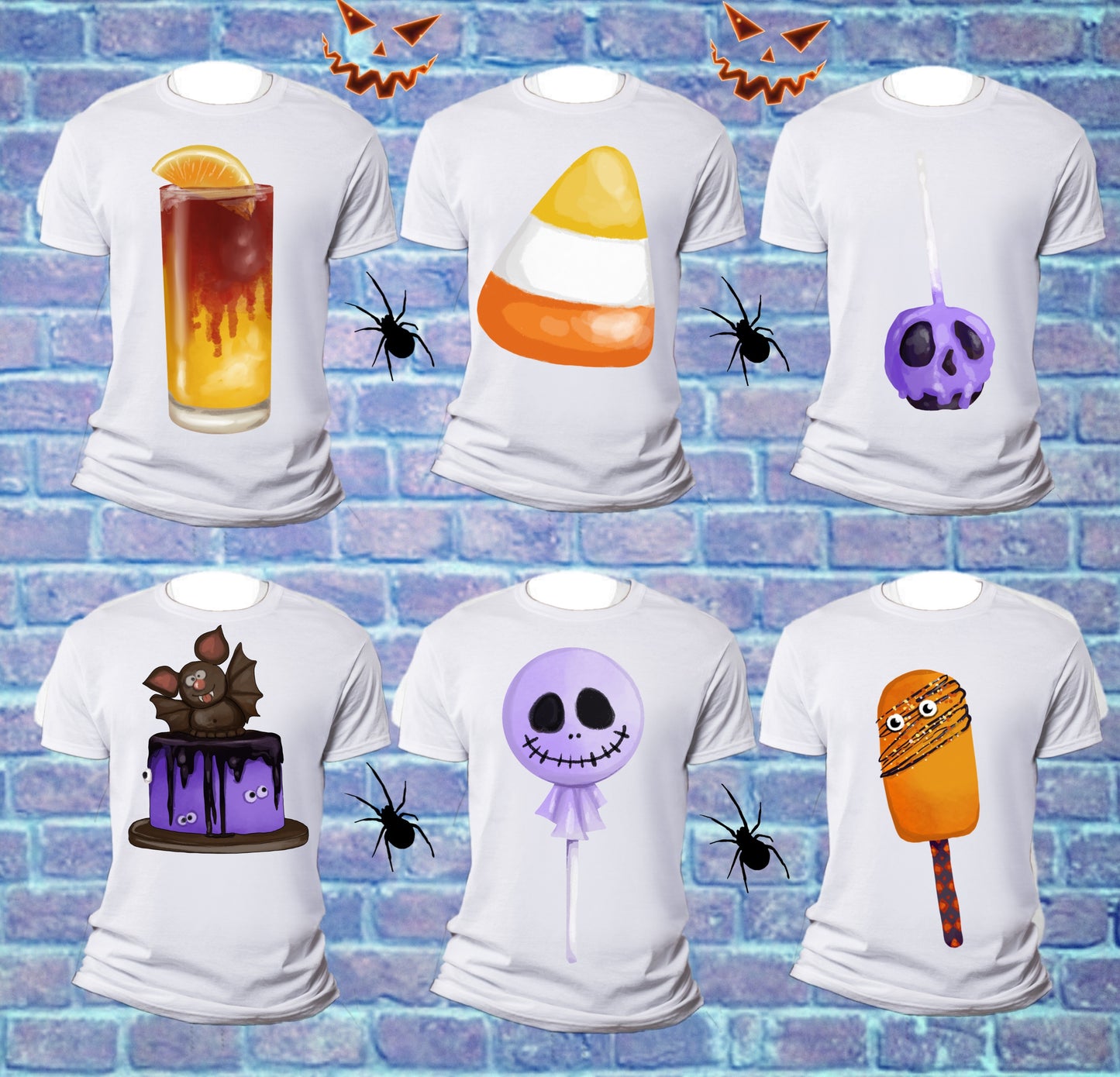 296 Cute Halloween Sublimation T-Shirt Images Bundle