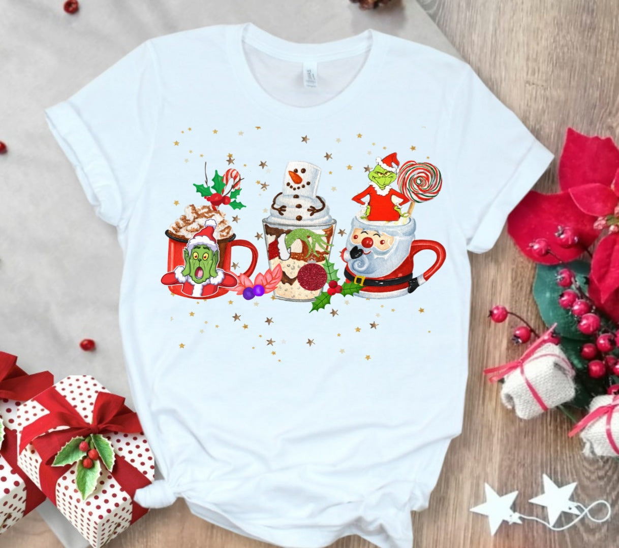 Christmas Coffee Sublimation T-Shirt/DTF Images Bundle