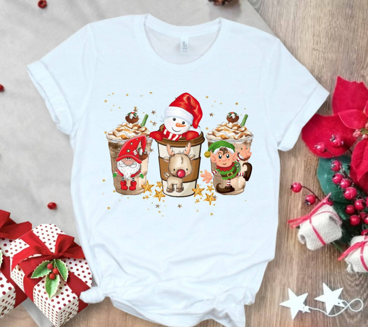 Christmas Coffee Sublimation T-Shirt/DTF Images Bundle