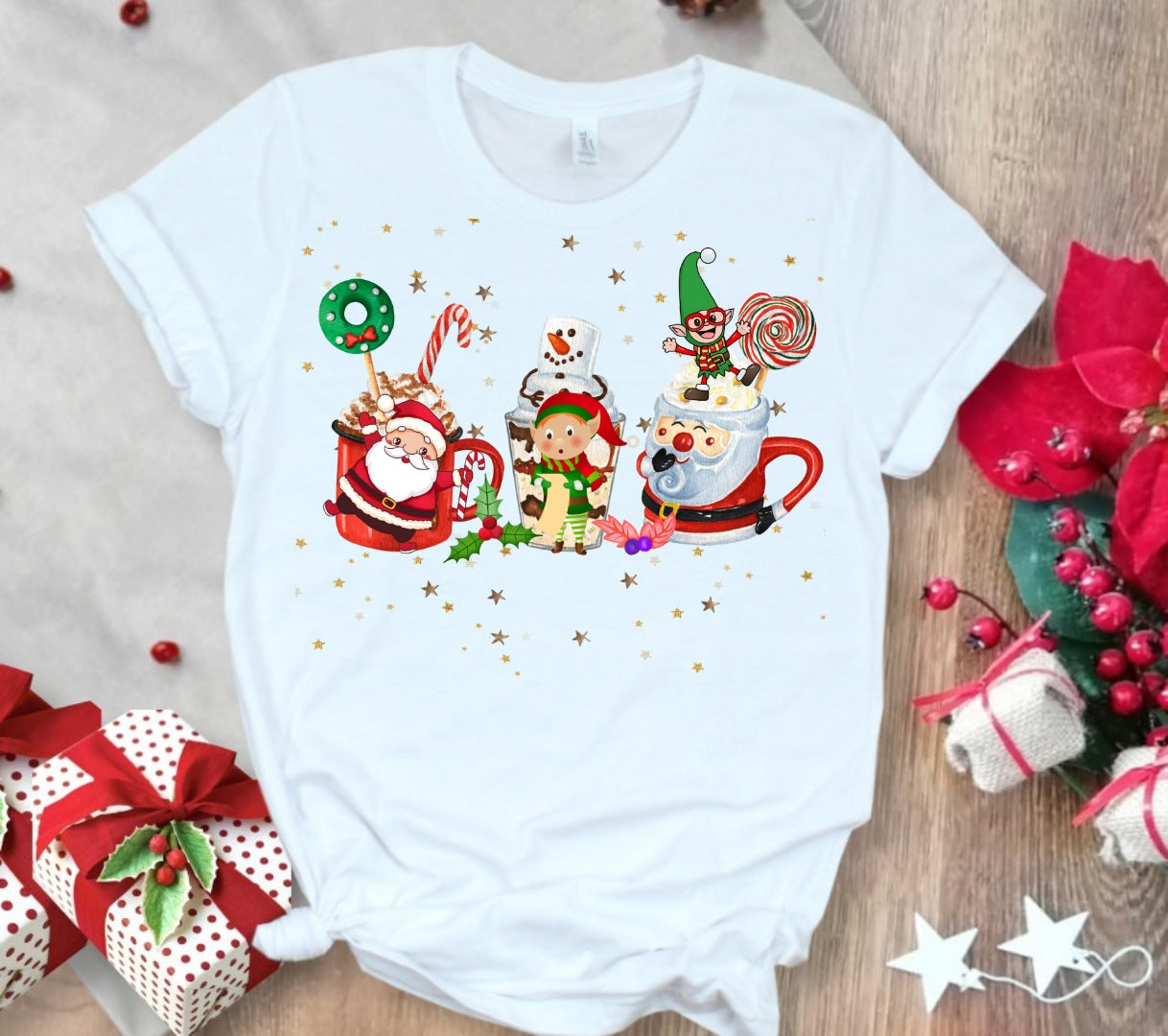 Christmas Coffee Sublimation T-Shirt/DTF Images Bundle