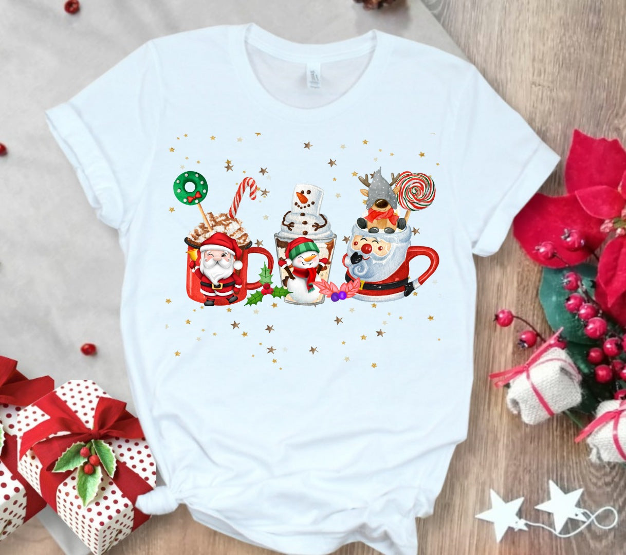 Christmas Coffee Sublimation T-Shirt/DTF Images Bundle