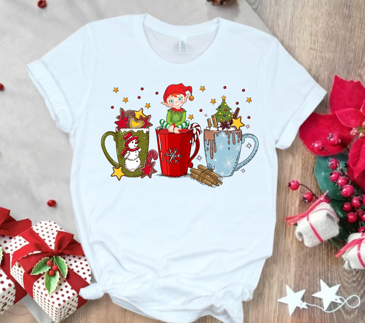 Christmas Coffee Sublimation T-Shirt/DTF Images Bundle