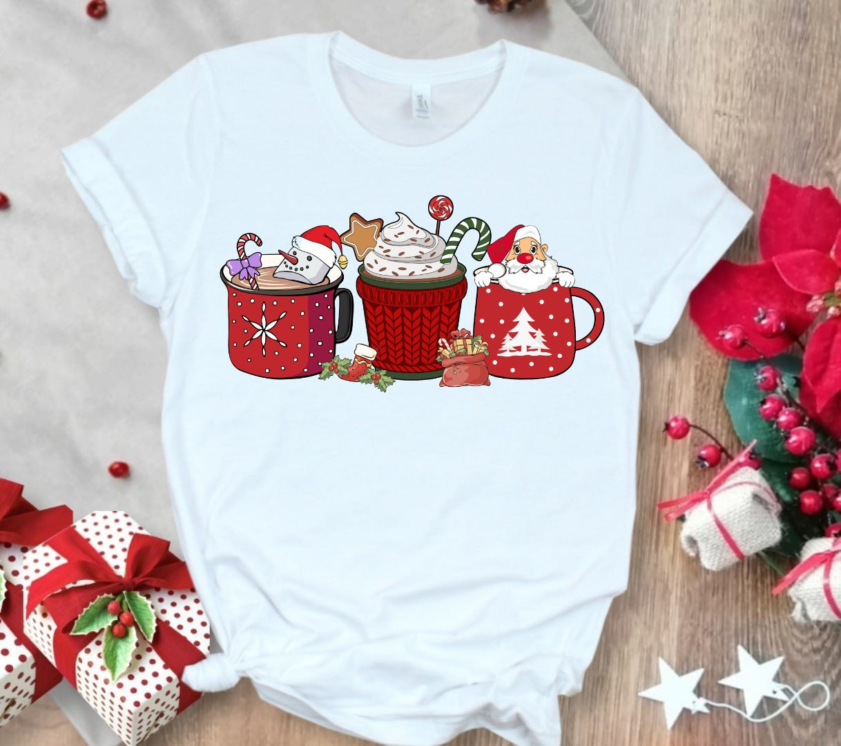 Christmas Coffee Sublimation T-Shirt/DTF Images Bundle