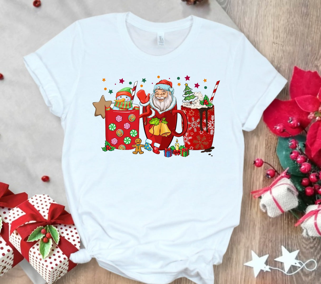 Christmas Coffee Sublimation T-Shirt/DTF Images Bundle