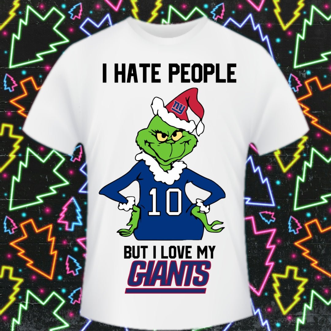 Christmas Football Grinch T-Shirt/DTF Images