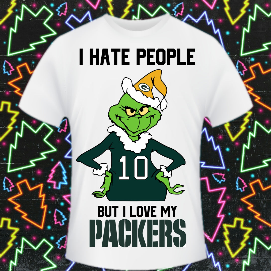 Christmas Football Grinch T-Shirt/DTF Images