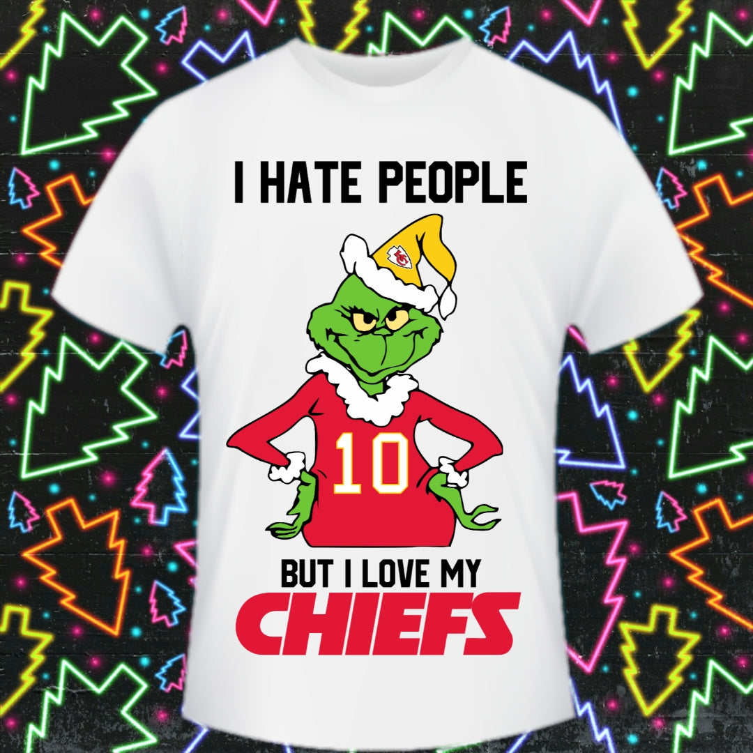 Christmas Football Grinch T-Shirt/DTF Images