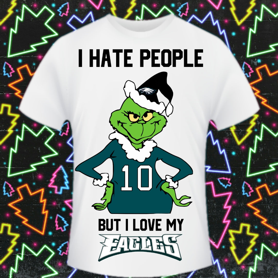 Christmas Football Grinch T-Shirt/DTF Images