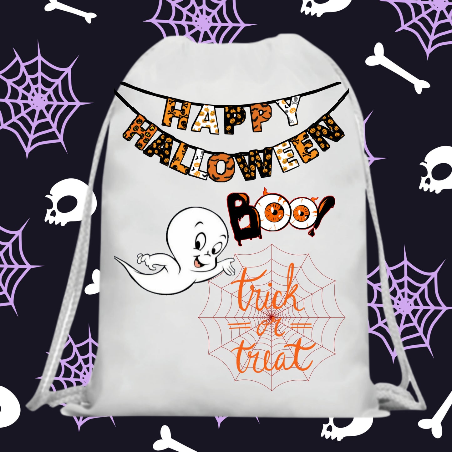 60 Halloween Treat Bag Sublimation Images Bundle