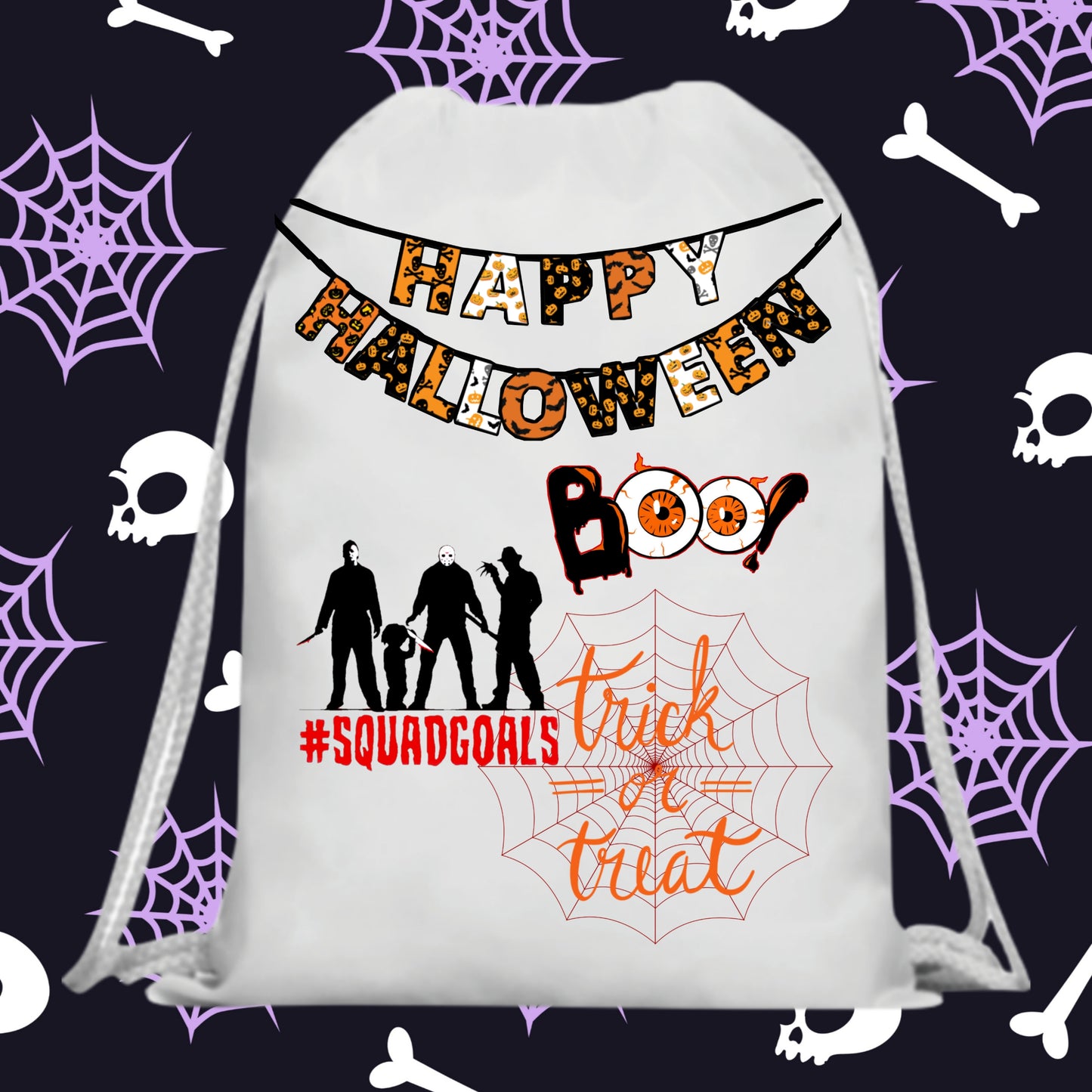 60 Halloween Treat Bag Sublimation Images Bundle