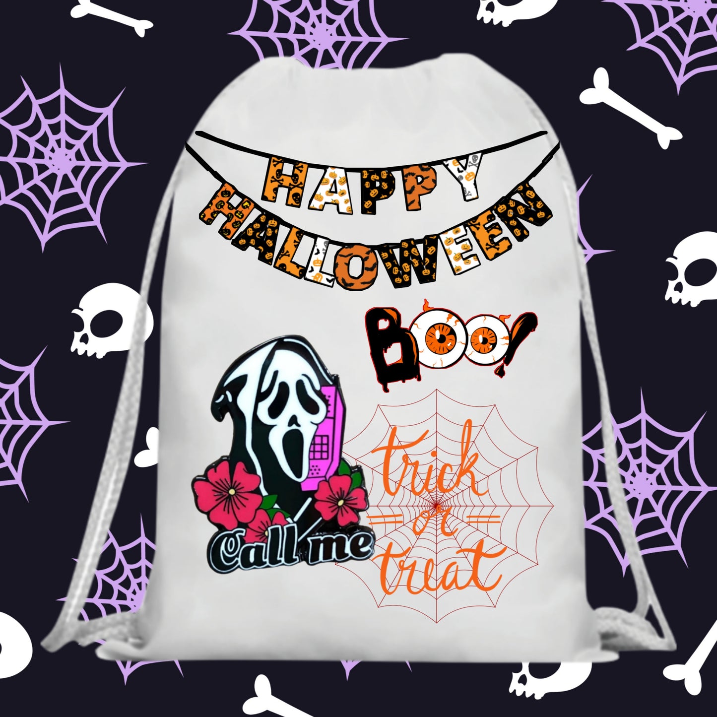 60 Halloween Treat Bag Sublimation Images Bundle