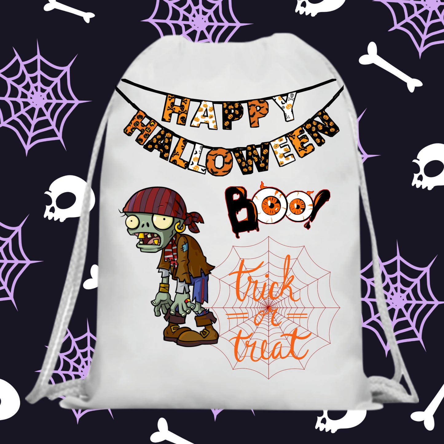 60 Halloween Treat Bag Sublimation Images Bundle