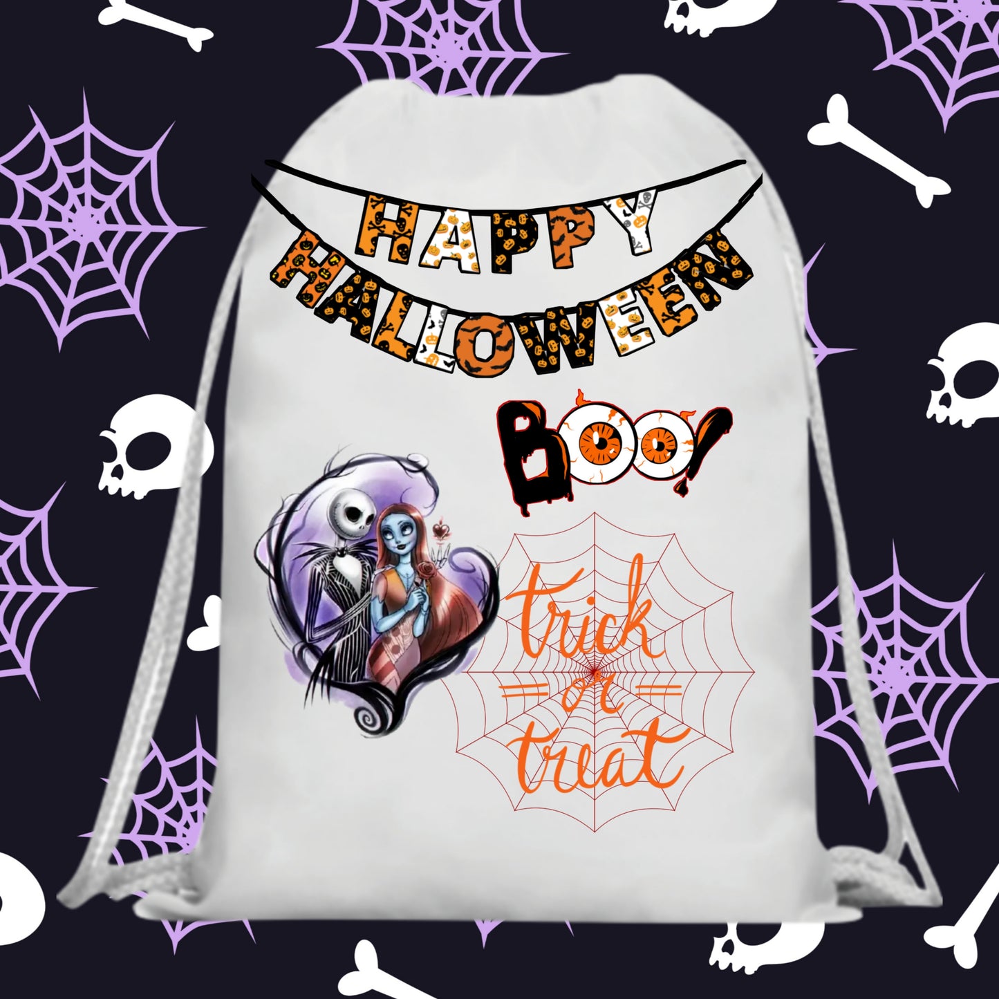 60 Halloween Treat Bag Sublimation Images Bundle