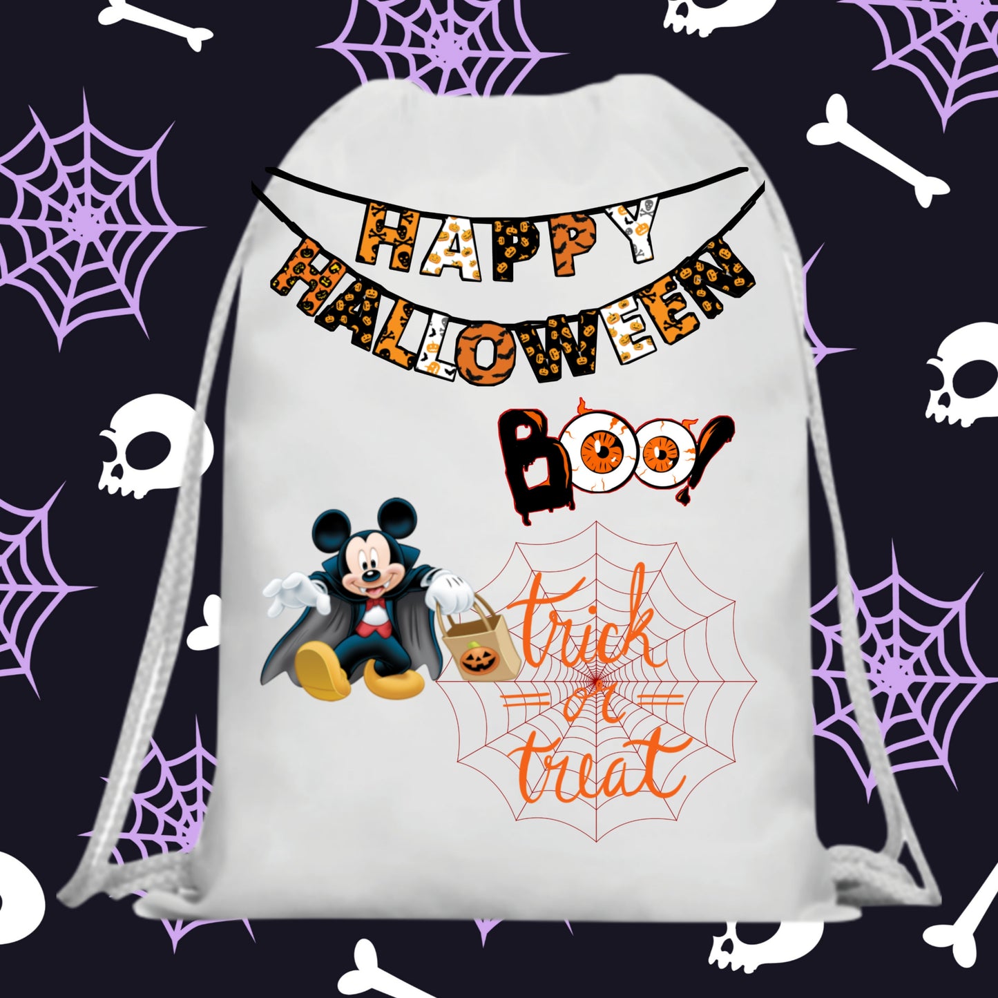 60 Halloween Treat Bag Sublimation Images Bundle