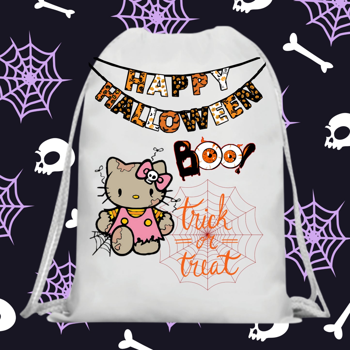 60 Halloween Treat Bag Sublimation Images Bundle