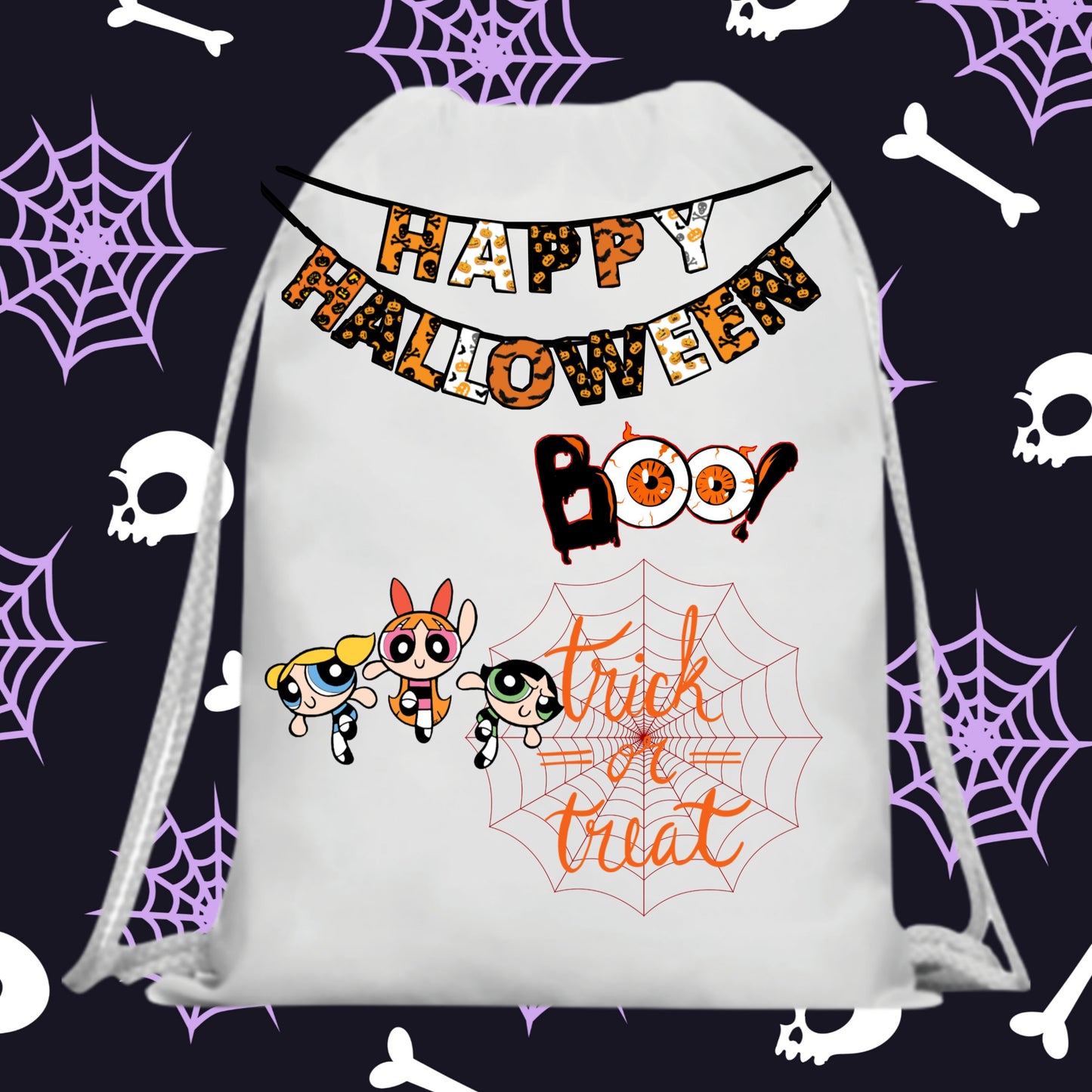 60 Halloween Treat Bag Sublimation Images Bundle