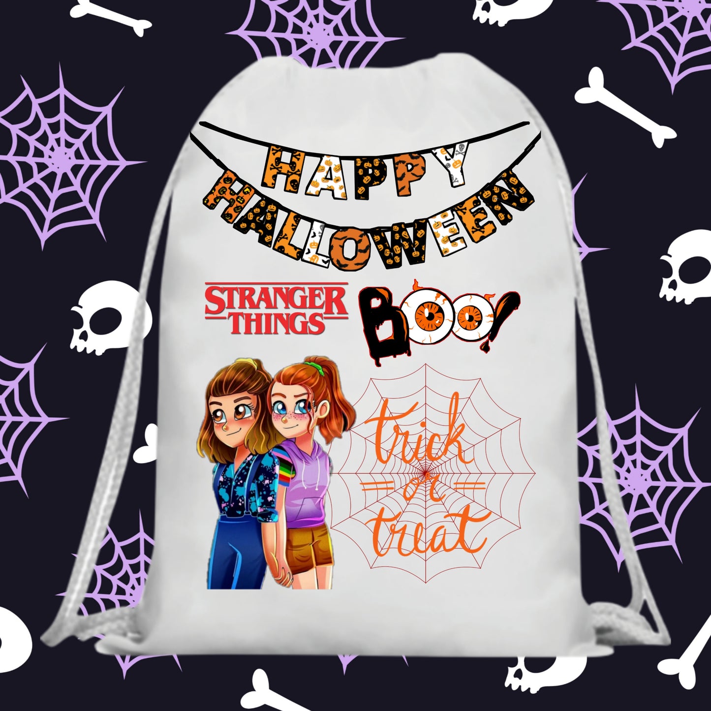 60 Halloween Treat Bag Sublimation Images Bundle