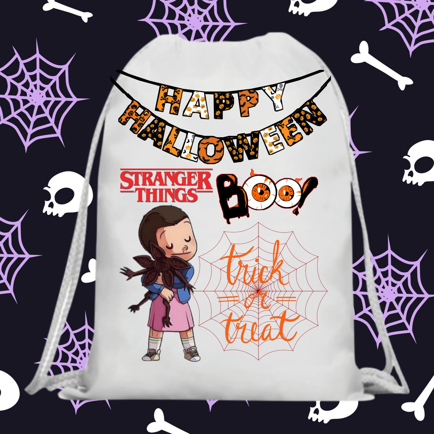 60 Halloween Treat Bag Sublimation Images Bundle