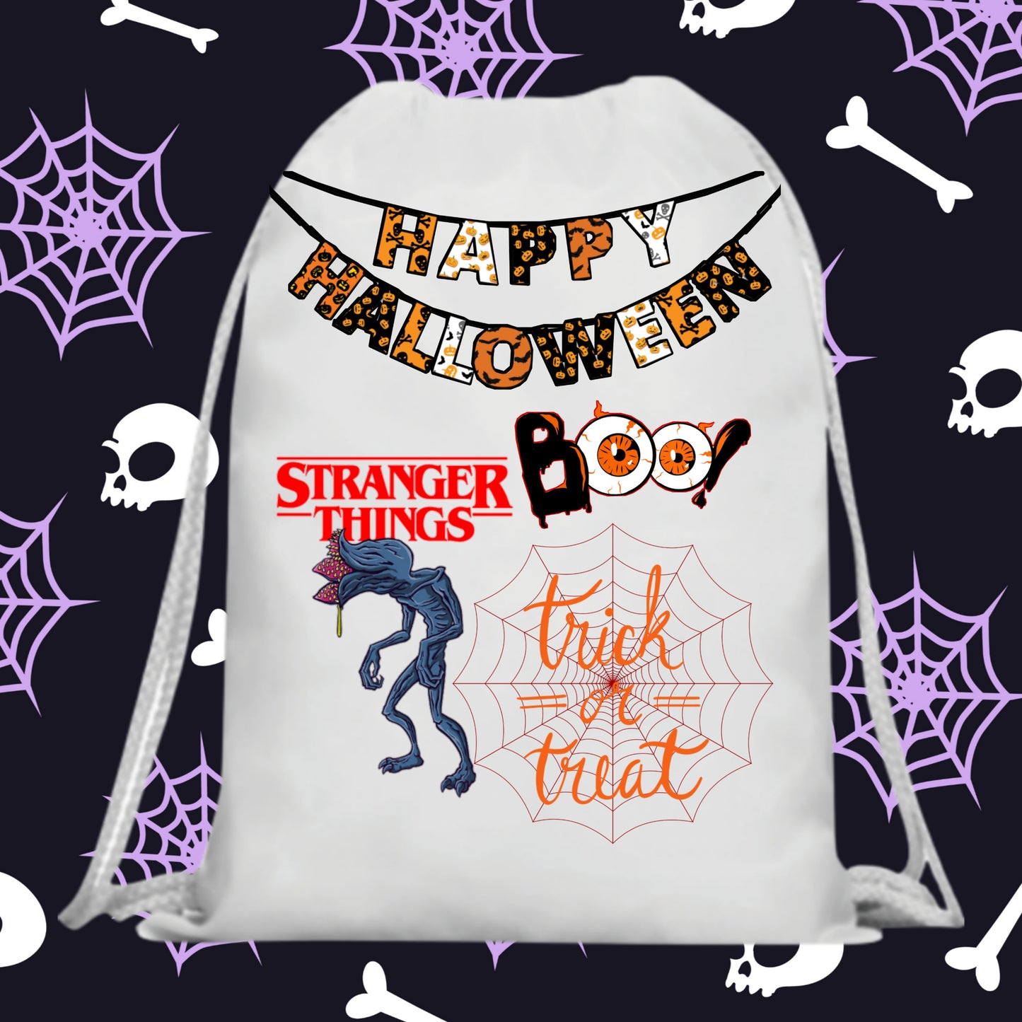 60 Halloween Treat Bag Sublimation Images Bundle