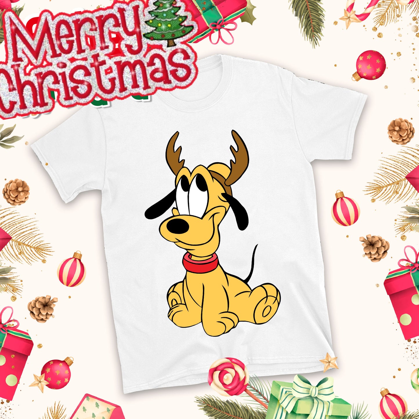 Christmas Cartoon Sublimation T-Shirt Images Bundle