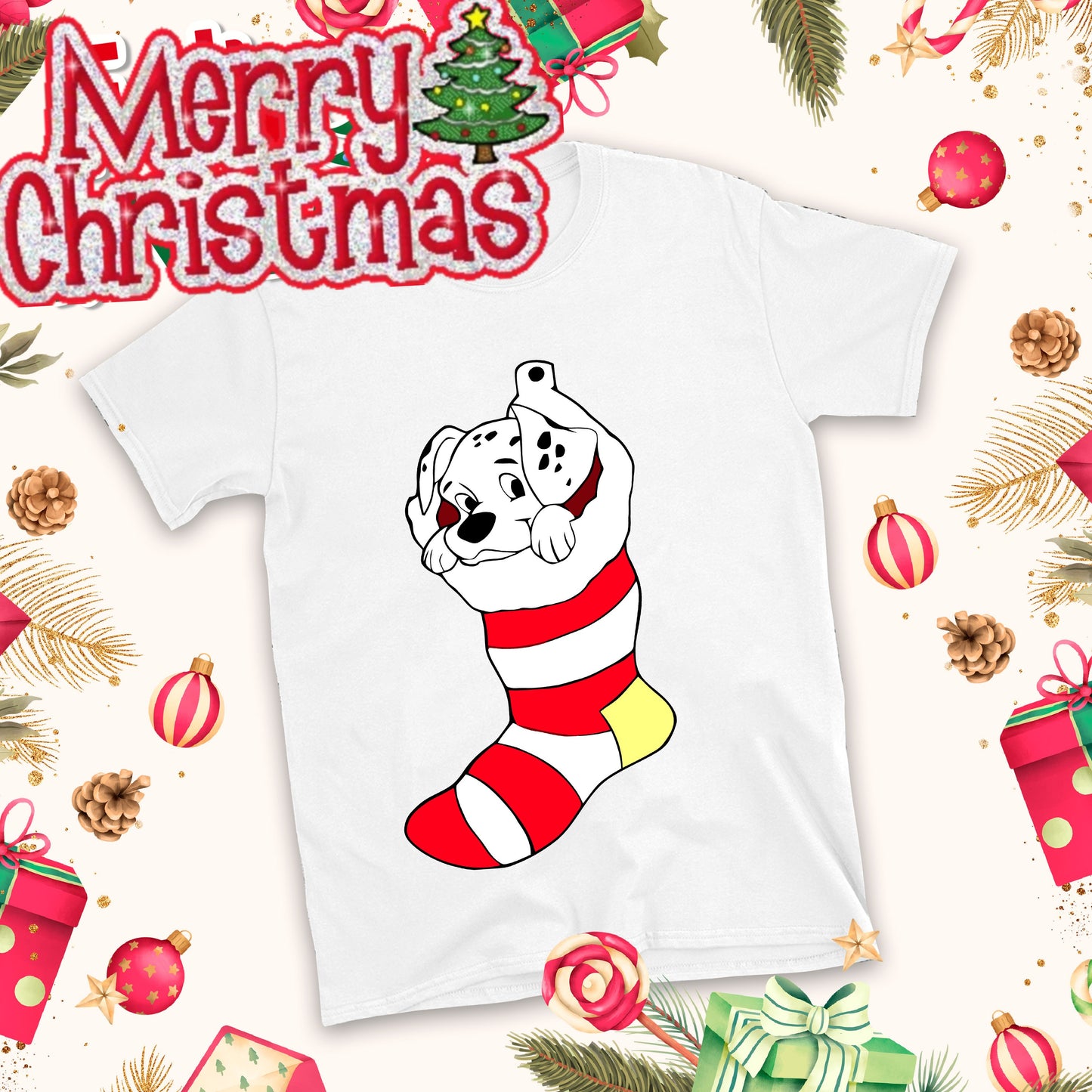 Christmas Cartoon Sublimation T-Shirt Images Bundle