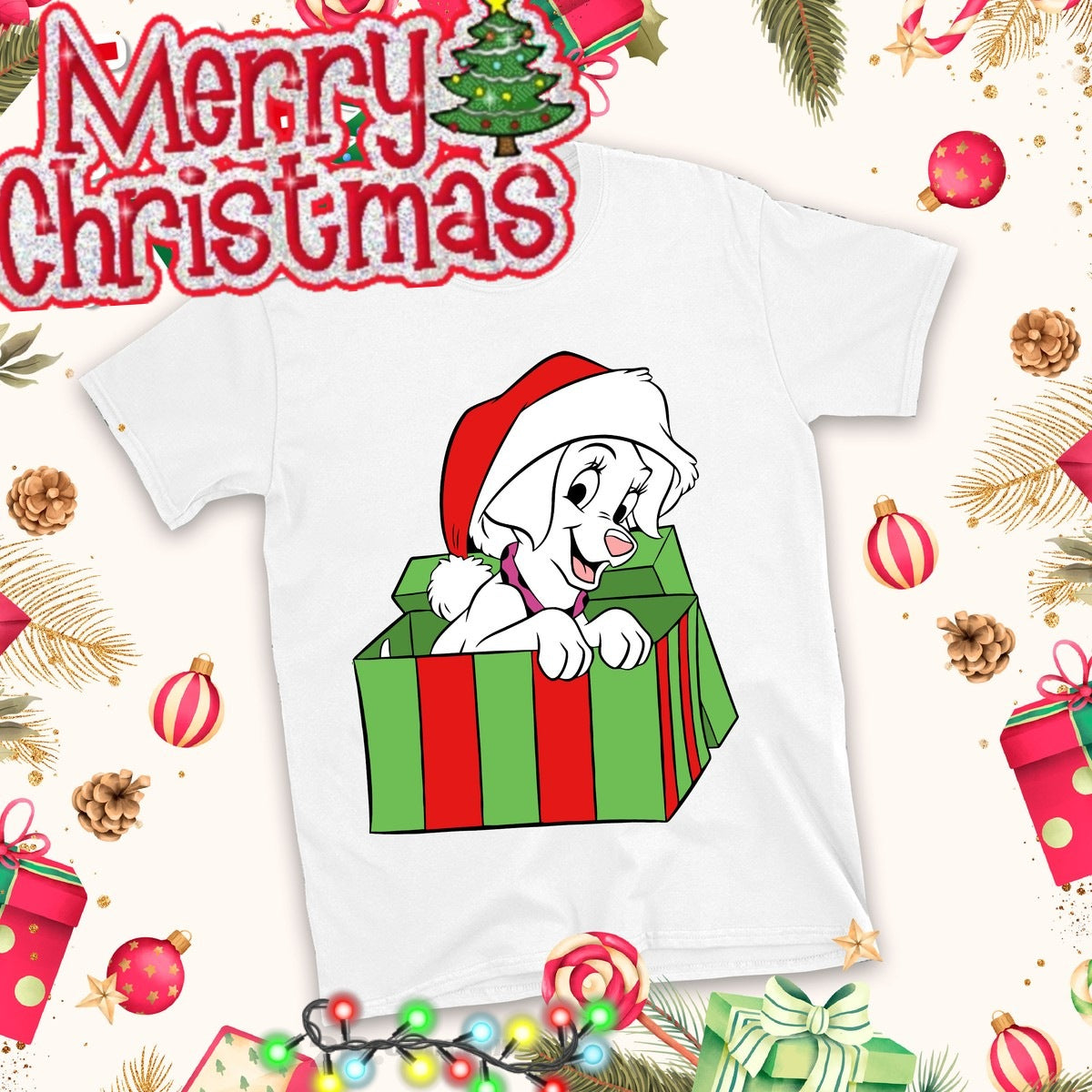 Christmas Cartoon Sublimation T-Shirt Images Bundle