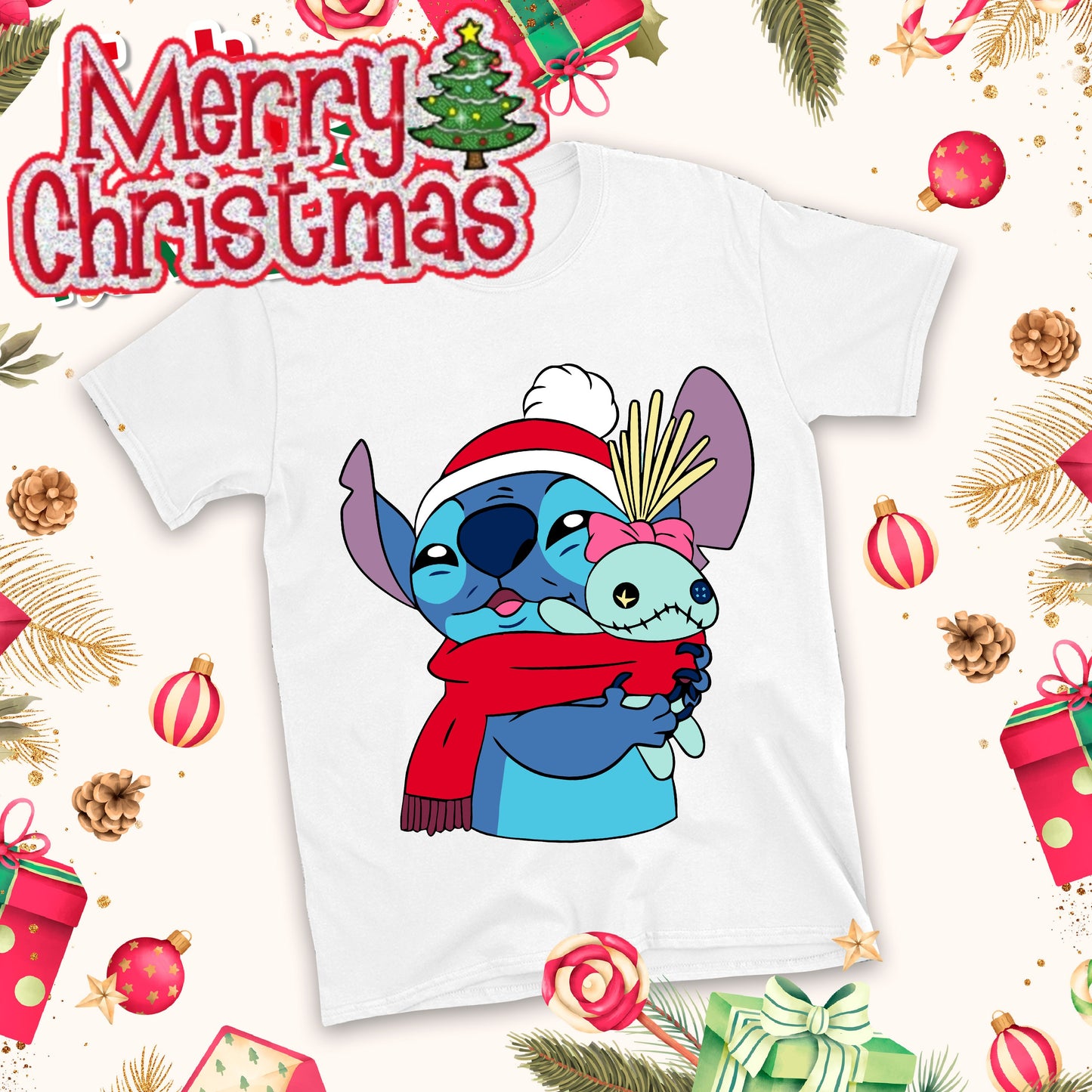 Christmas Cartoon Sublimation T-Shirt Images Bundle