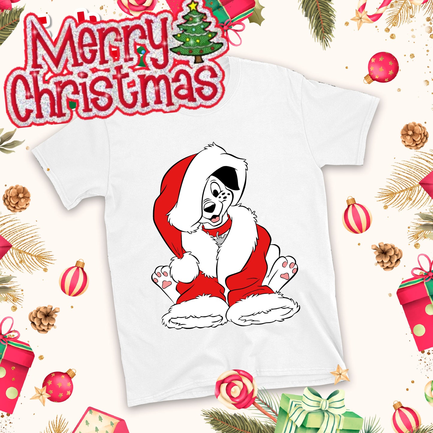 Christmas Cartoon Sublimation T-Shirt Images Bundle