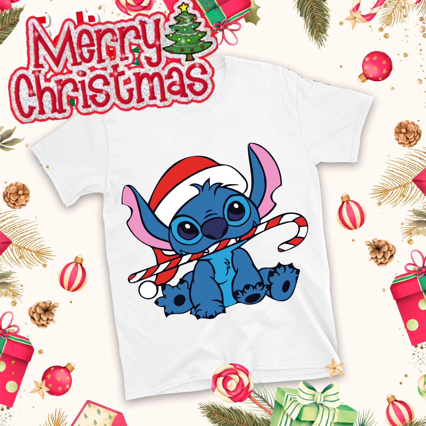 Christmas Cartoon Sublimation T-Shirt Images Bundle